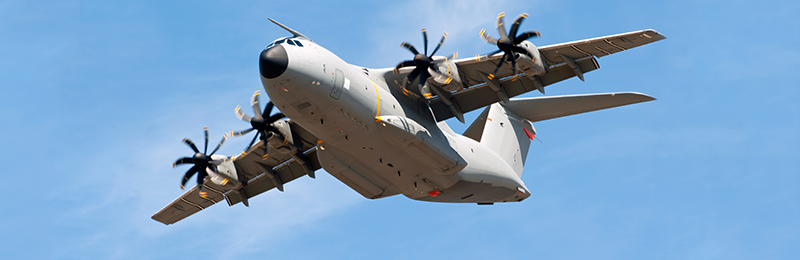 Indra trabaja en el desarrollo de nuevos simuladores del A400M, el avión de transporte militar más potente del mundo, para la fuerza aérea de Francia y Alemania