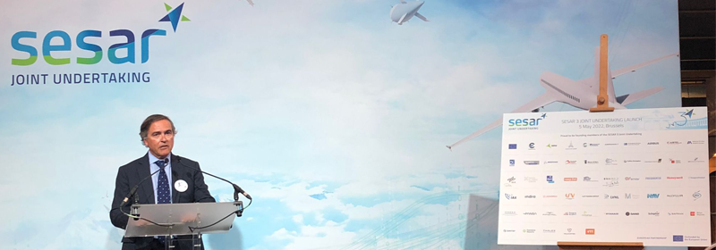 Indra’s CEO, Ignacio Mataix, represents the European industry at the SESAR 3 launch and advocates for the digitalisation and sustainability of the air traffic