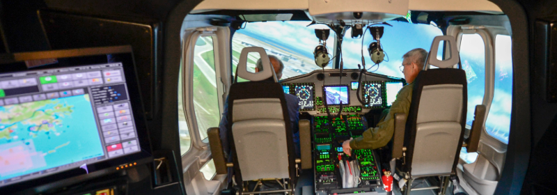 Un simulador de Indra entrena a los pilotos del Servicio de Rescate Aéreo (GFS) de Hong Kong