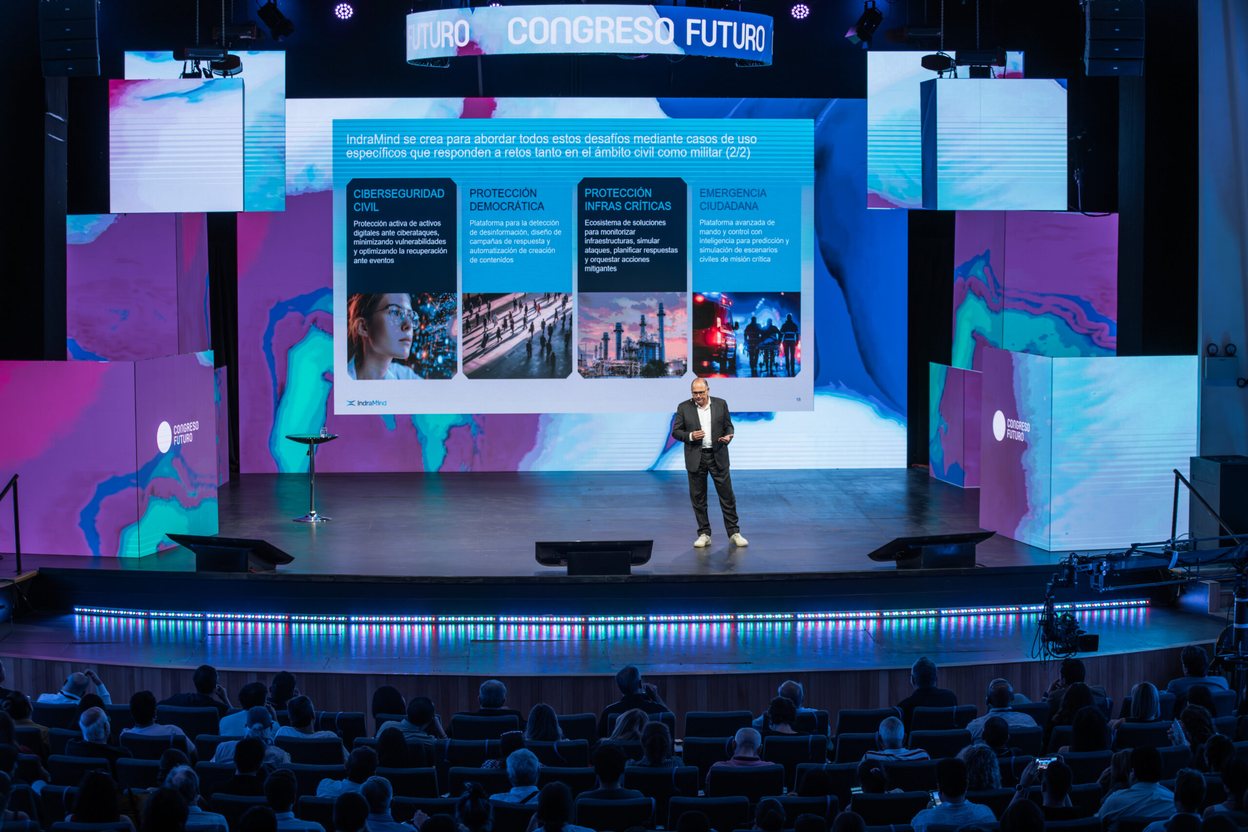 Indra Group presenta IndraMind, una plataforma de IA que impulsa la soberanía tecnológica y la superioridad estratégica, en el “Congreso Futuro” de Chile