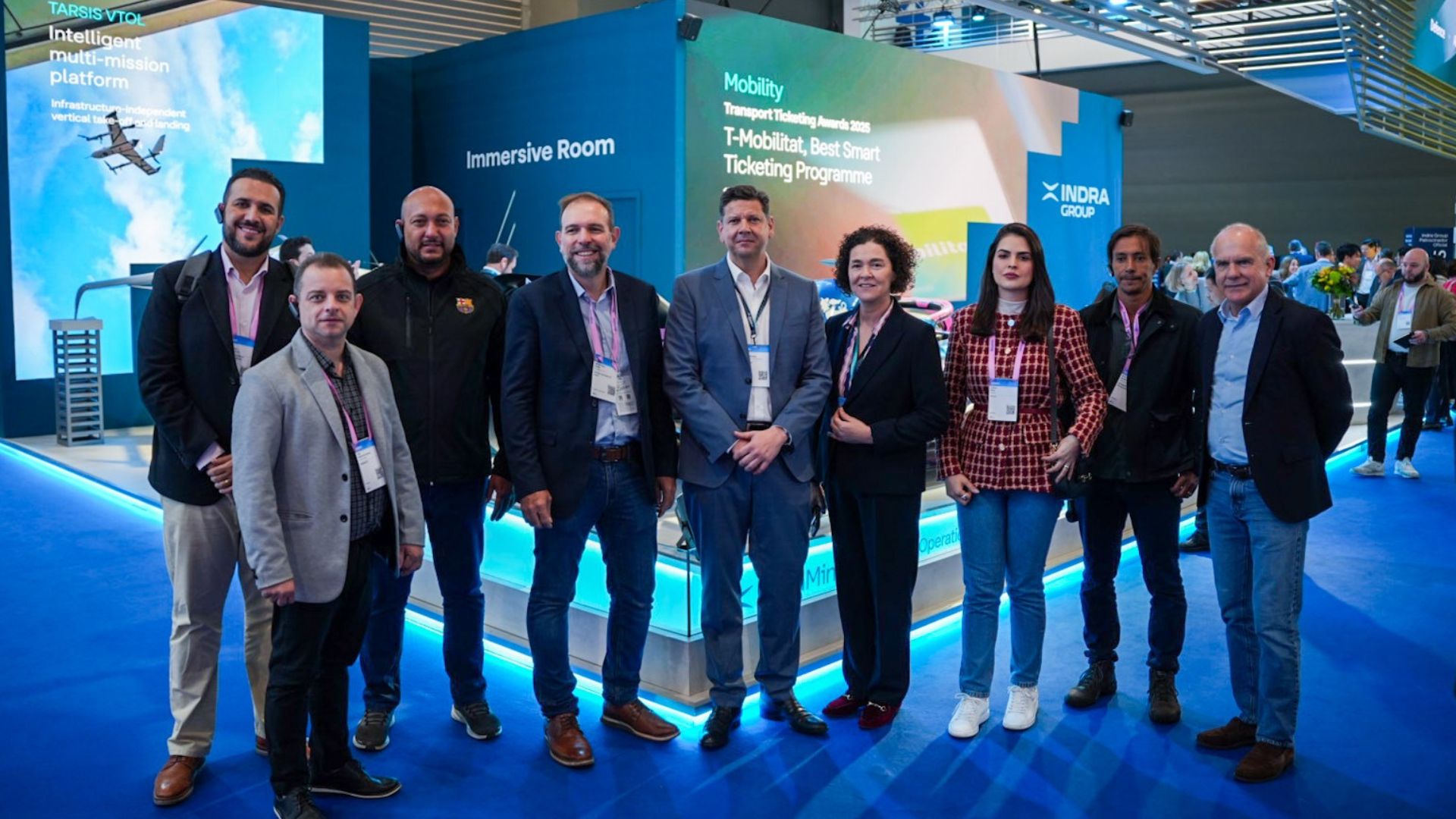 Indra Group recibe en el MWC al secretario general del Gobierno del Estado de Goiás (Brasil) para fortalecer su colaboración en materia de IA gobernada y conectividad